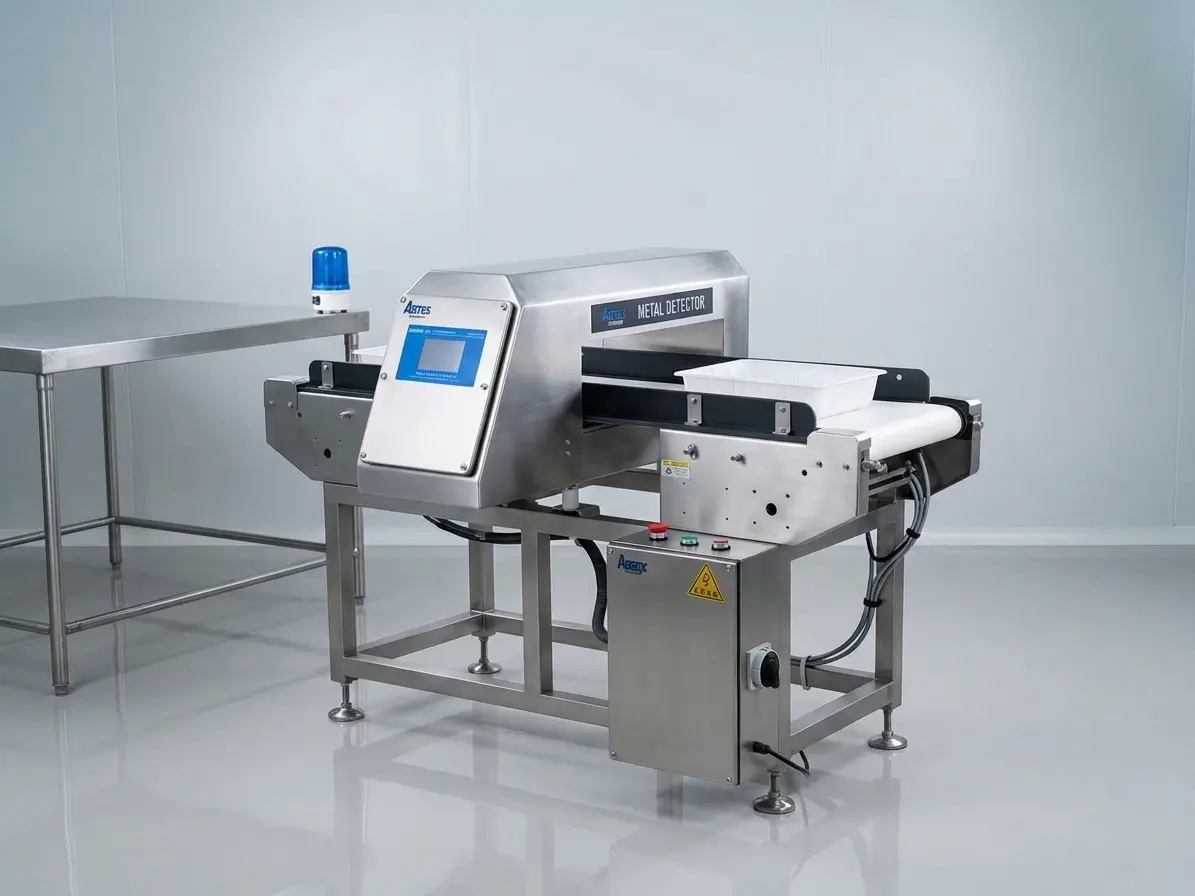 Metal detector inspection line